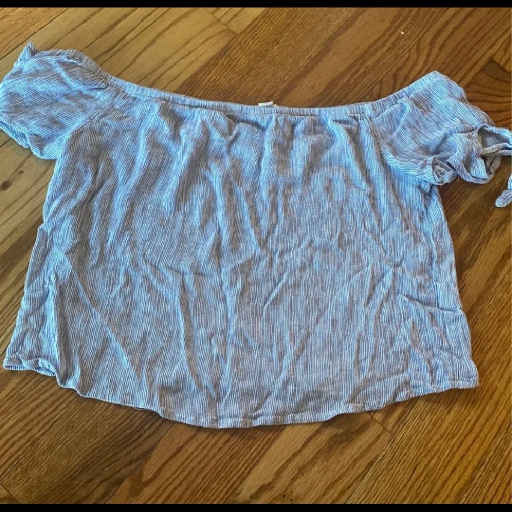 Off the shoulder crop top from garage